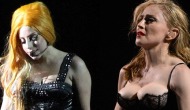Lady Gaga takes a dig at Madonna as she flashes her butt